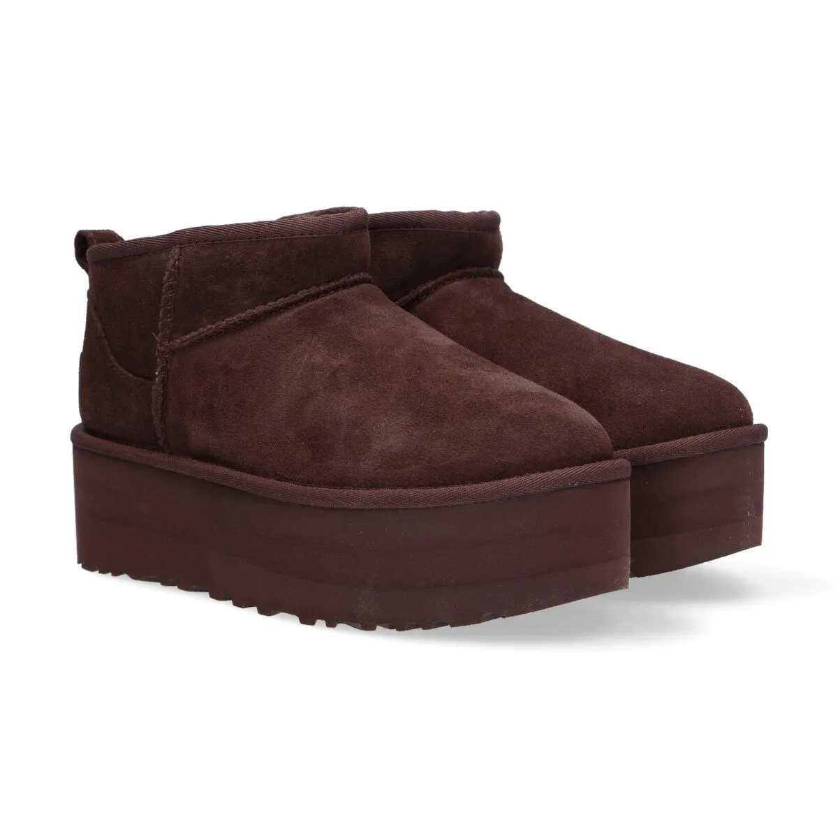 UGG classic ultra mini platform camoscio marrone