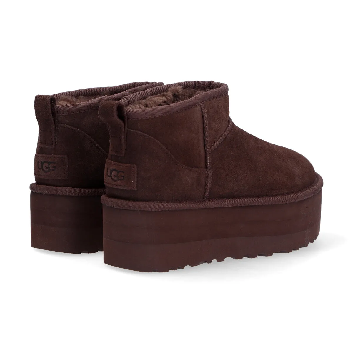 UGG classic ultra mini platform camoscio marrone