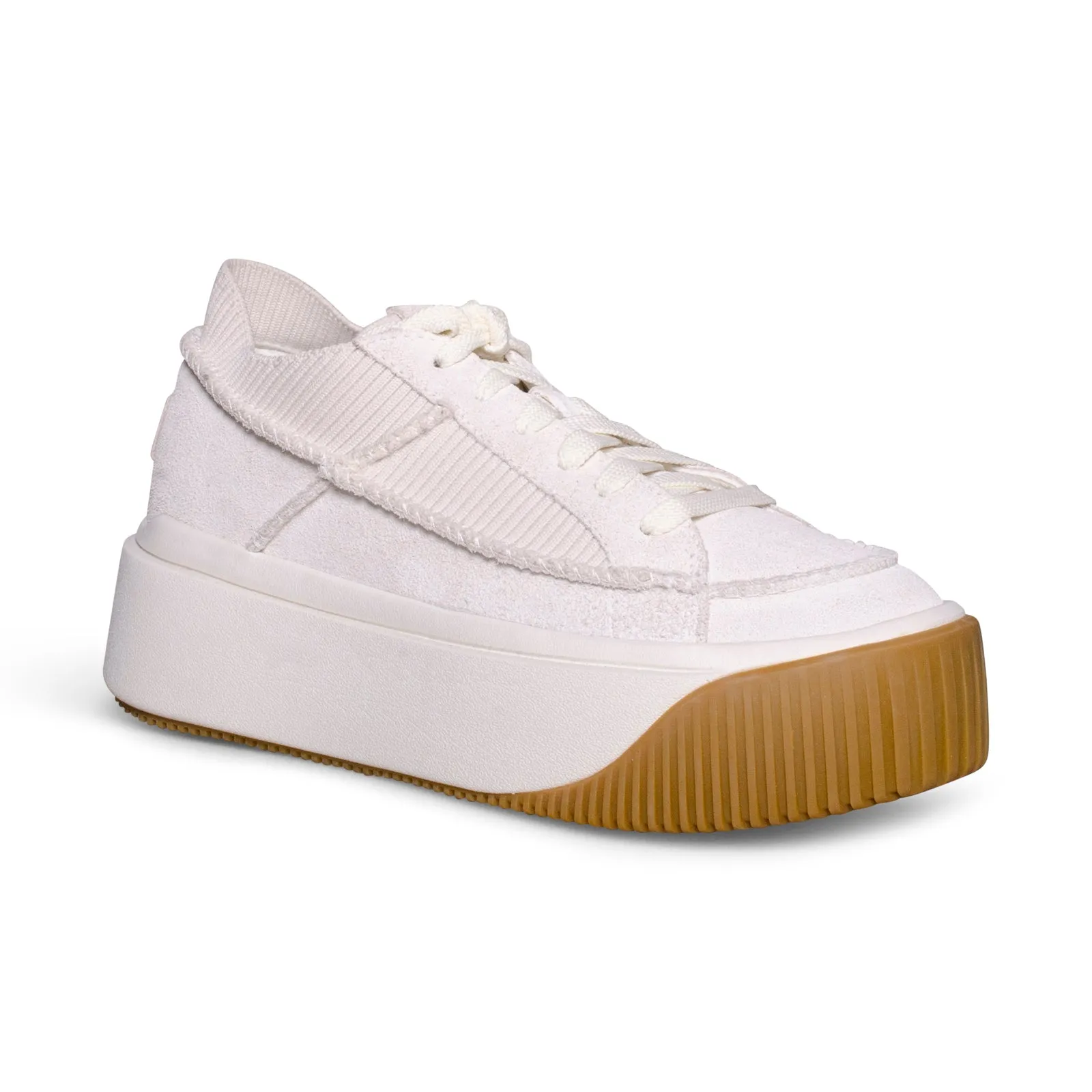 UGG Ez-Duzzit Lace White Sneakers - Women's