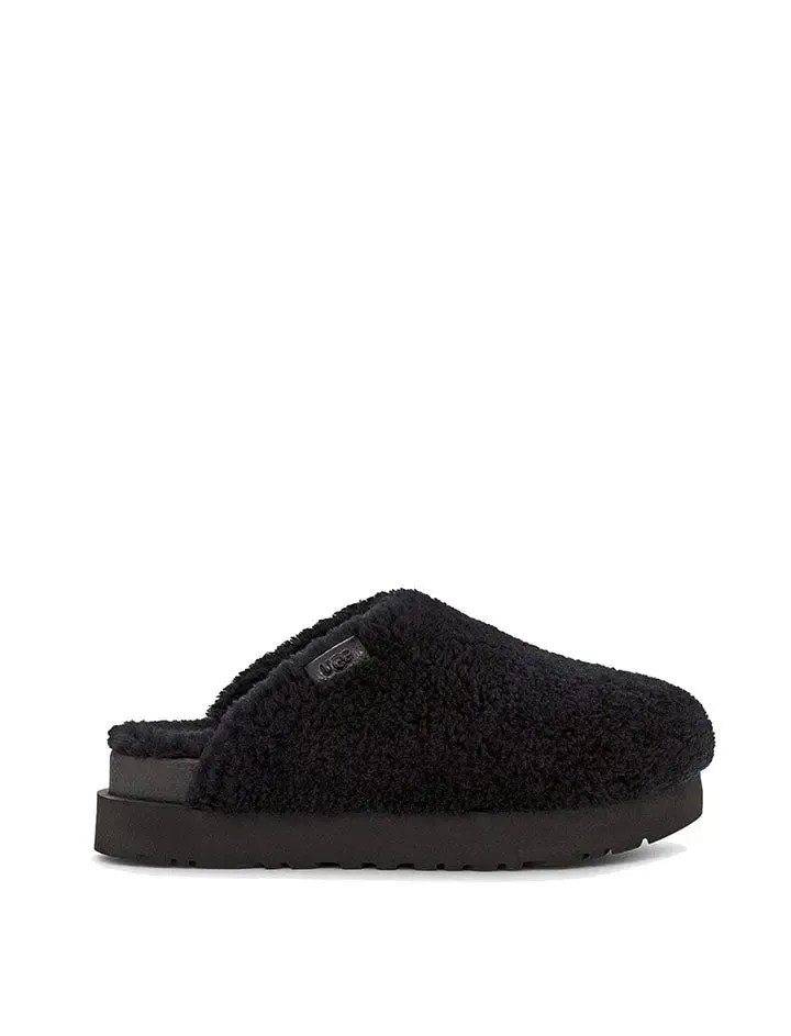 UGG Fuzz Sugar Slide Black