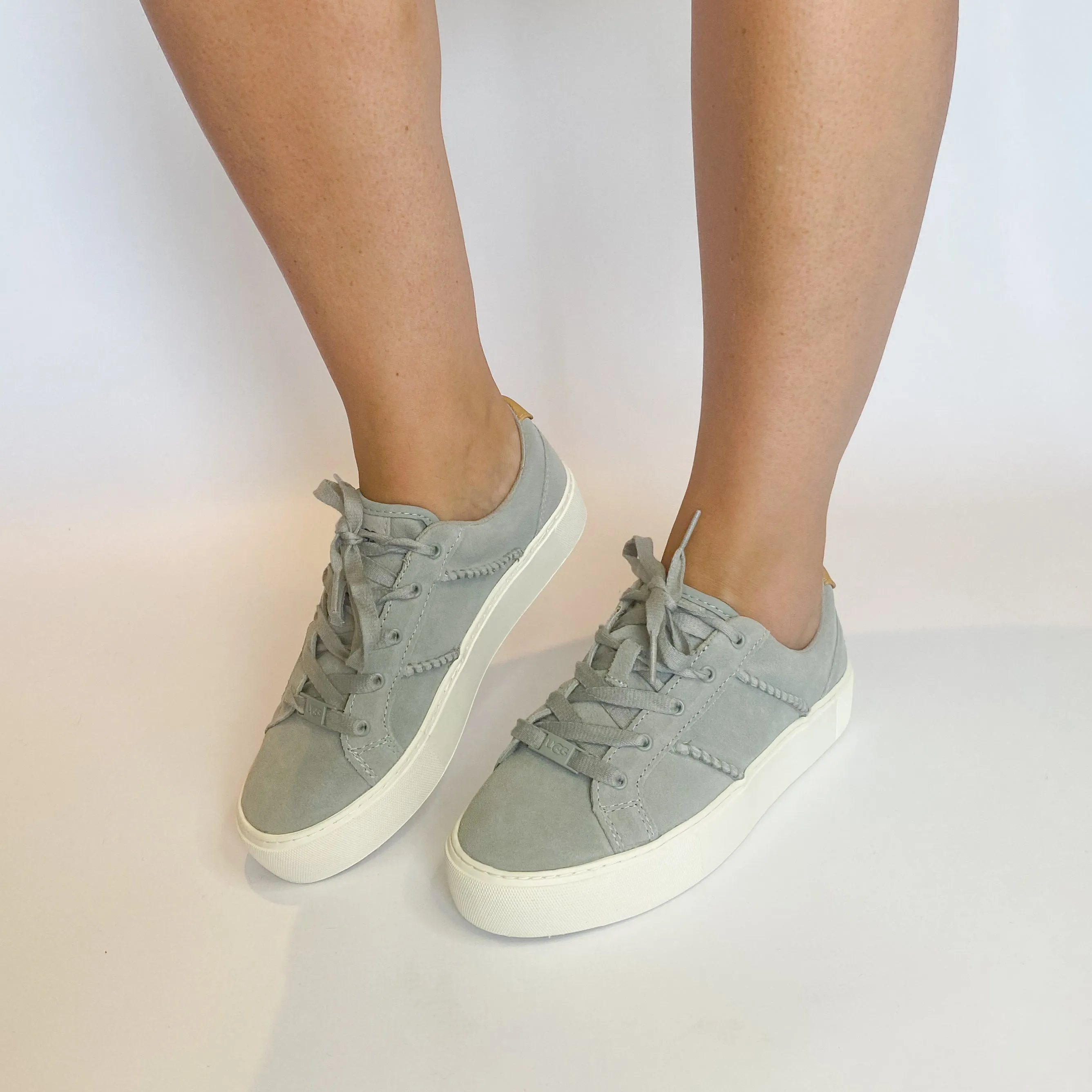 UGG grey dinale suede sneaker