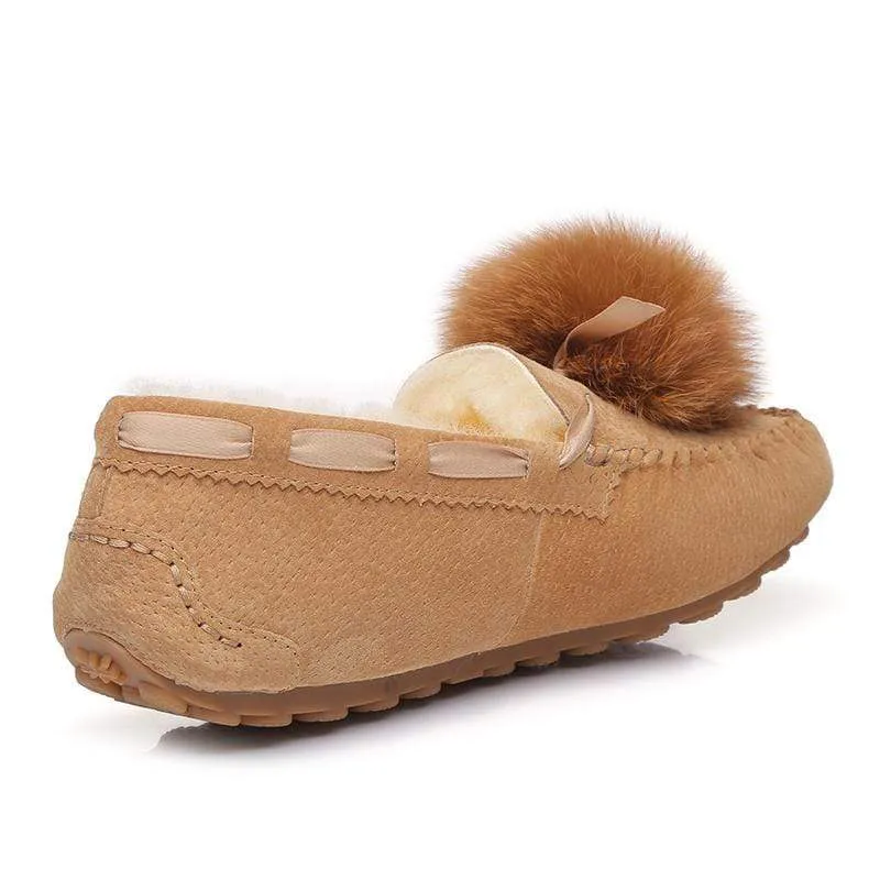 UGG Ozsnow Pom Pom Moccasin