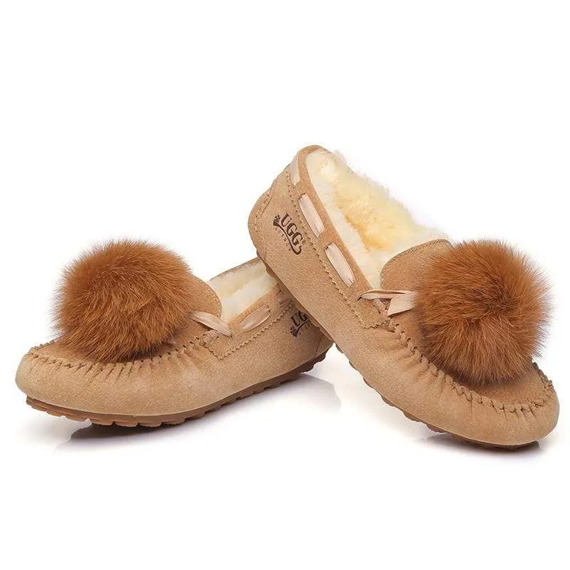 UGG Ozsnow Pom Pom Moccasin