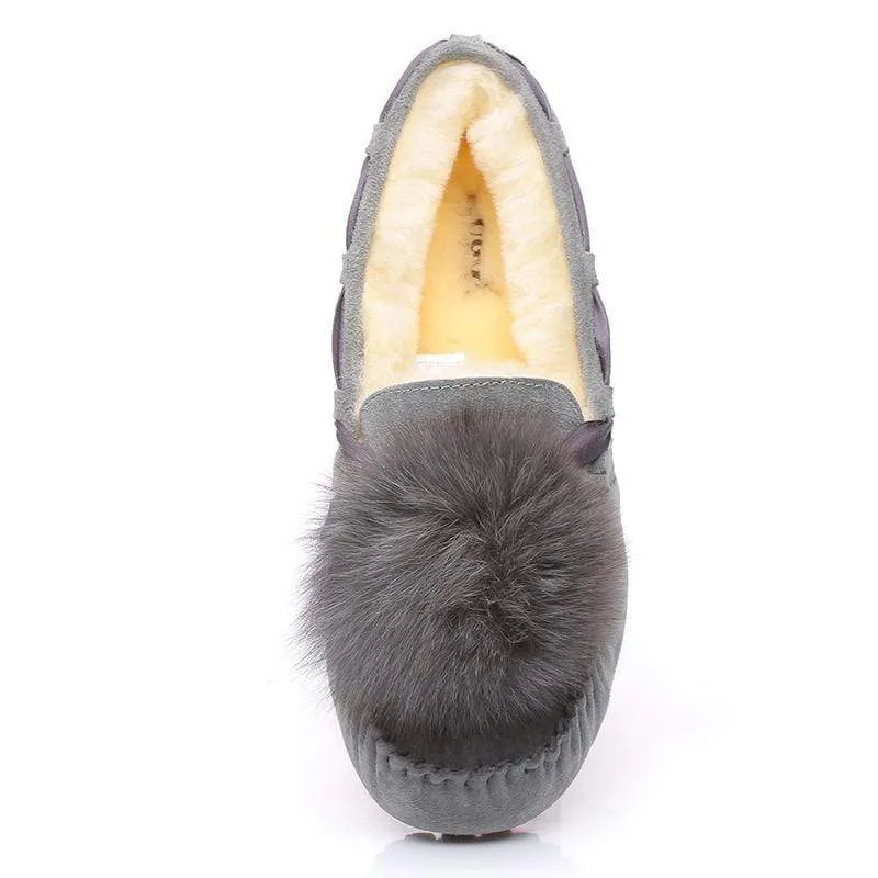 UGG Ozsnow Pom Pom Moccasin