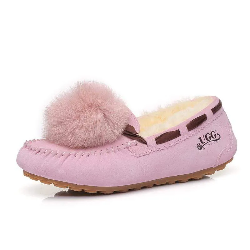 UGG Ozsnow Pom Pom Moccasin