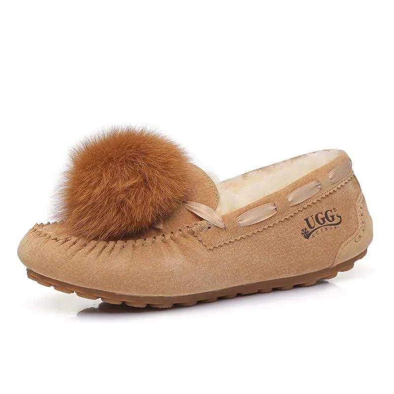 UGG Ozsnow Pom Pom Moccasin