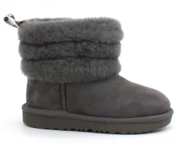 UGG T Fluff Mini Quilted Stivaletto Charcoal T1103612T