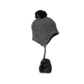 UGG Tri Pom Cashmere Charcoal Heather Hat - Women's