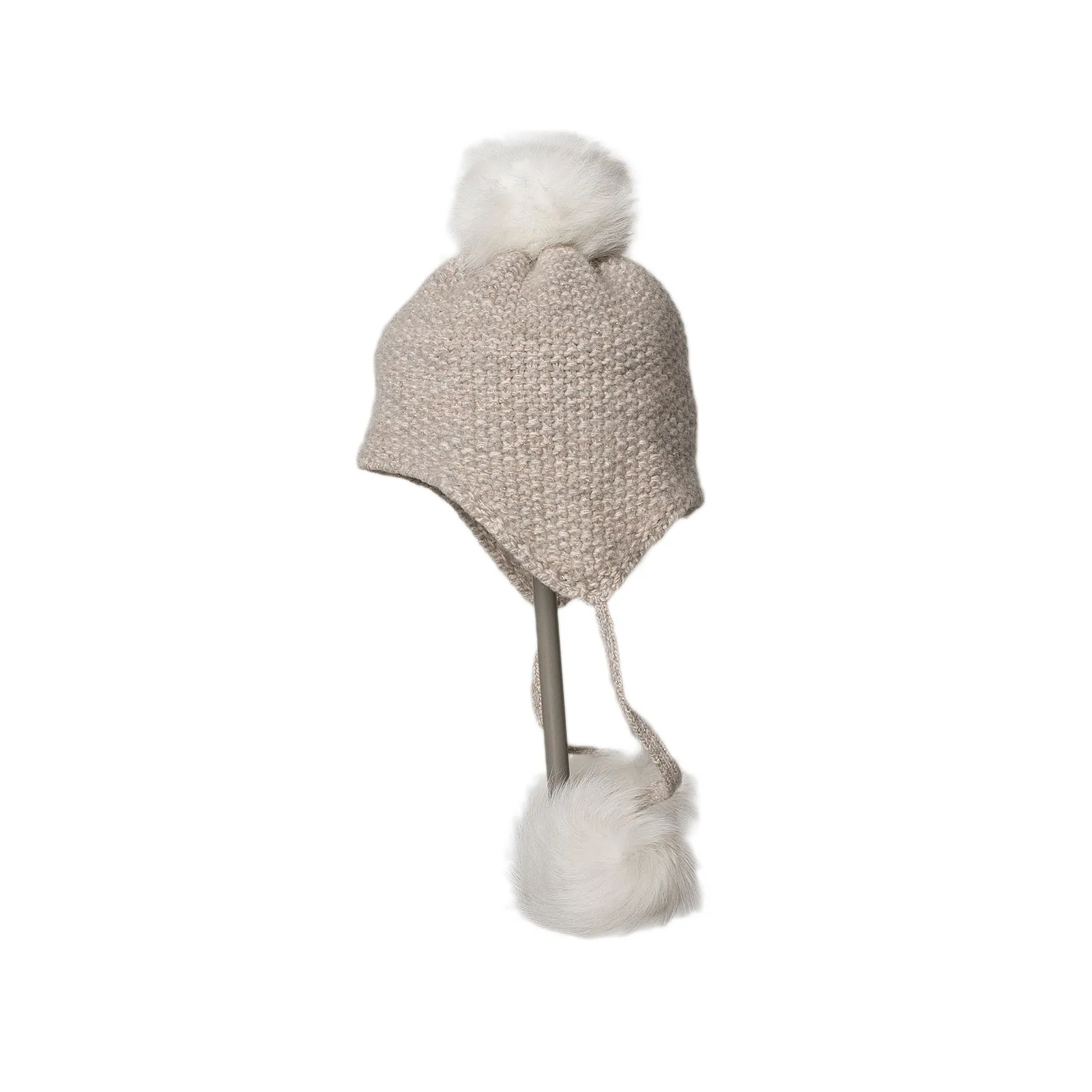 UGG Tri Pom Cashmere Oatmeal Heather Hat - Women's