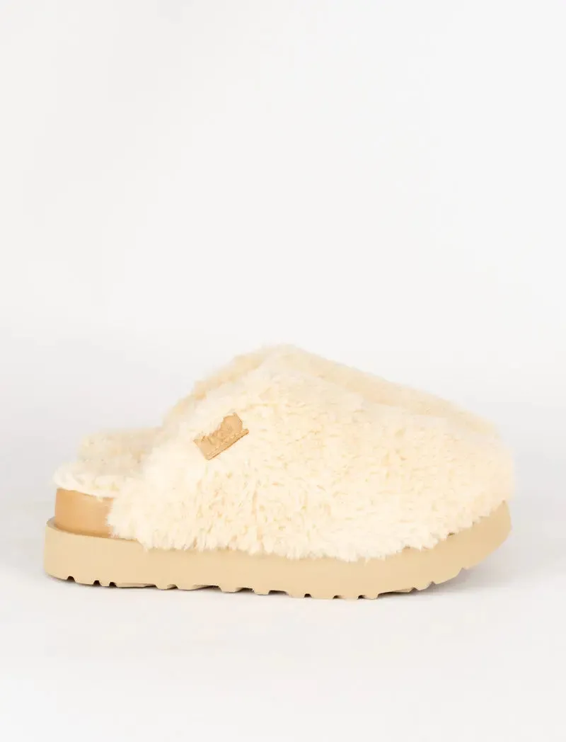 UGG Womens Fuzz Sugar Slide Natural