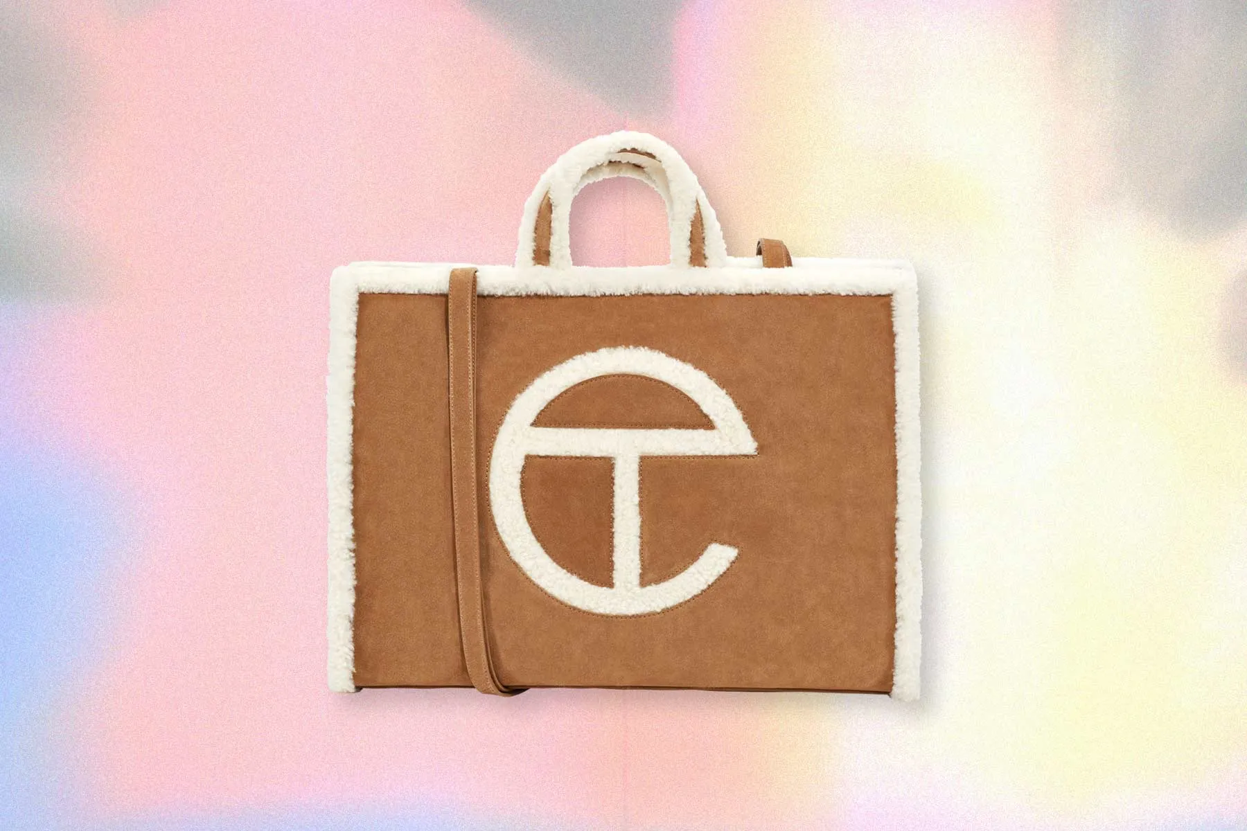 UGG x Telfar Large Chestnut Leather Shopper Bag - Stylish & Versatile Tote for Everyday Use