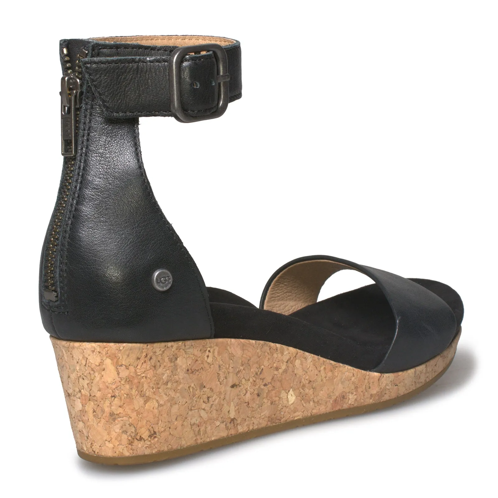 UGG Zoe II Black Sandals - Women's