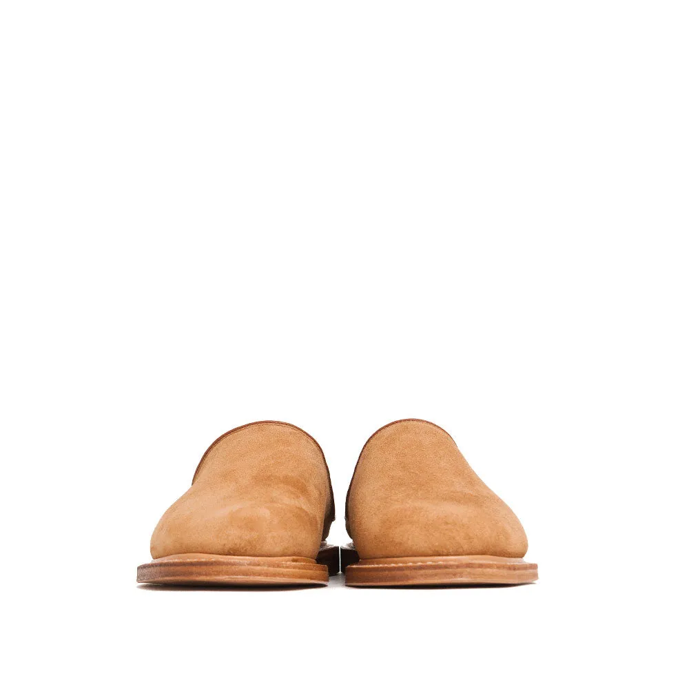 Viberg Mule Slipper Anise Calf Suede