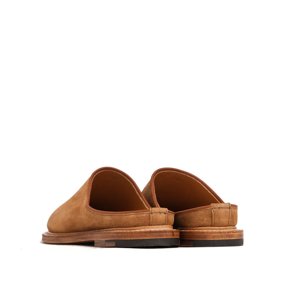 Viberg Mule Slipper Anise Calf Suede