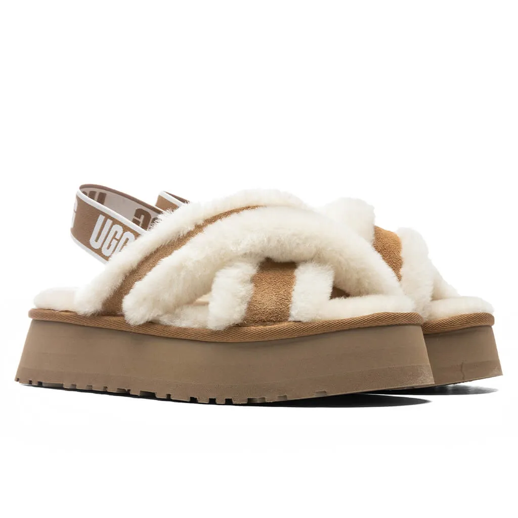 Women's Disco Cross Slide - Chestnut