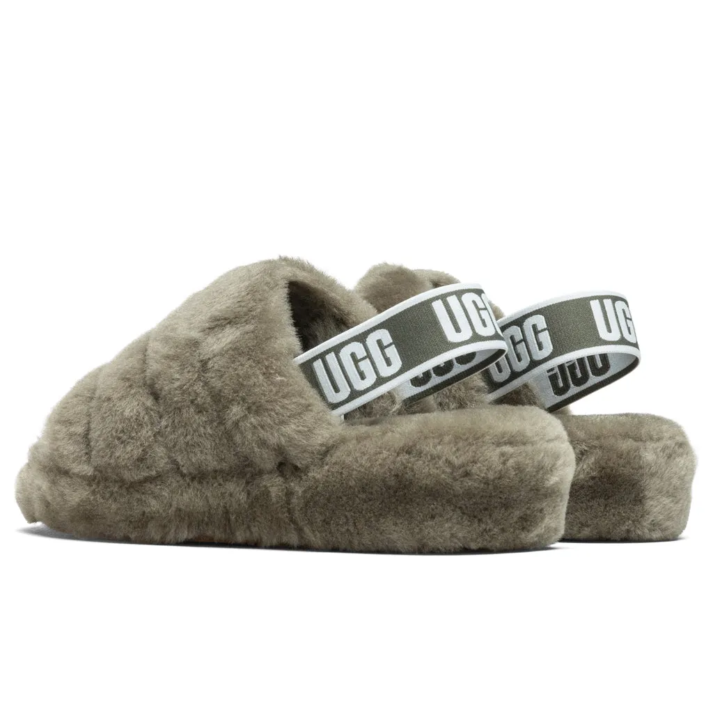 Women's Fluff Yeah Slide - Burnt Olive