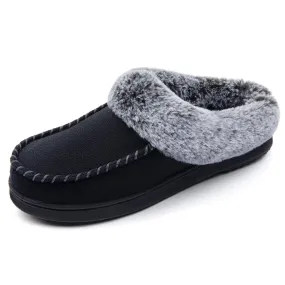 Women's Sarah Faux Fur Collar Clog Slipper